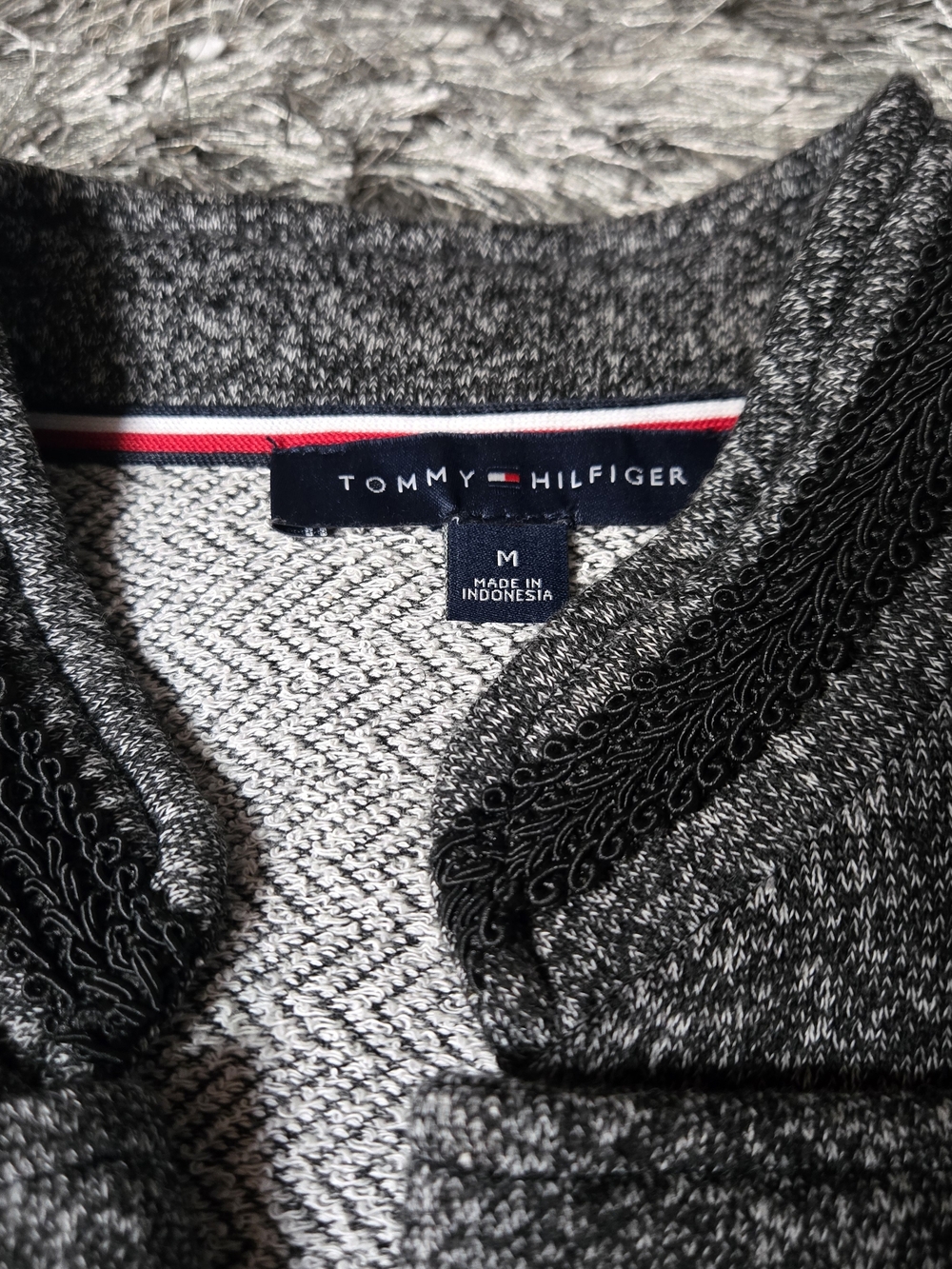 Tommy Hilfiger Gray Double-Breasted Military-Style Jacket - Picture 2 of 9